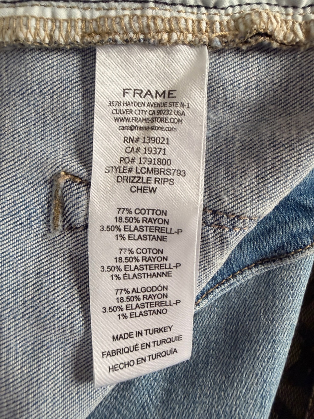 FRAME Le Crop Mini Boot Jeans – Light Wash Blue Denim Size 32 - Picture 9 of 11